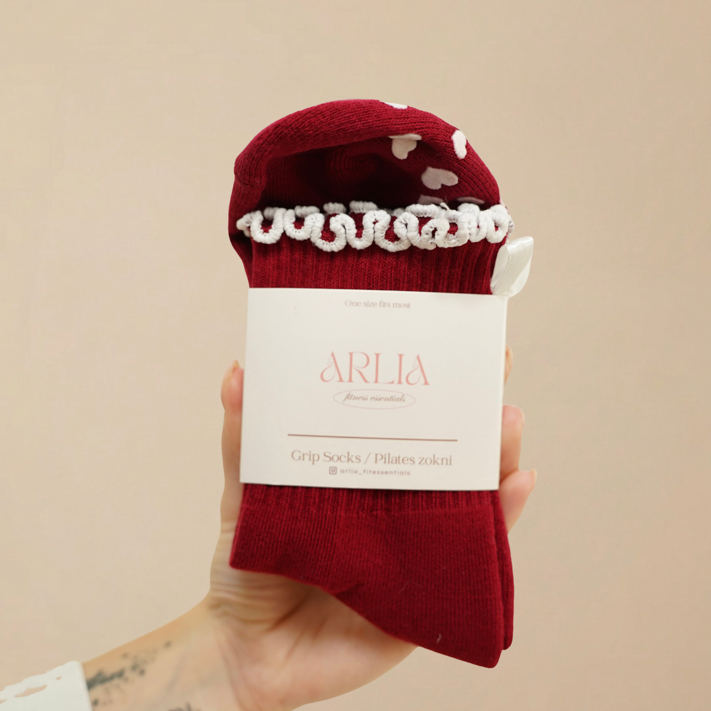 Arlia „Burgundi Masnis” Tapadós Zokni 🍷