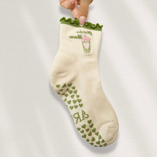 "Matcha Lover" Pilates Zokni