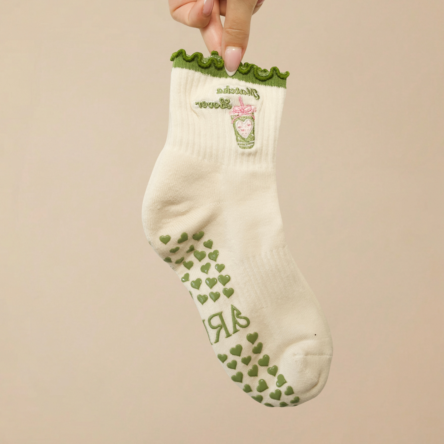 Arlia „Matcha Lover” Tapadós Zokni 🍵 