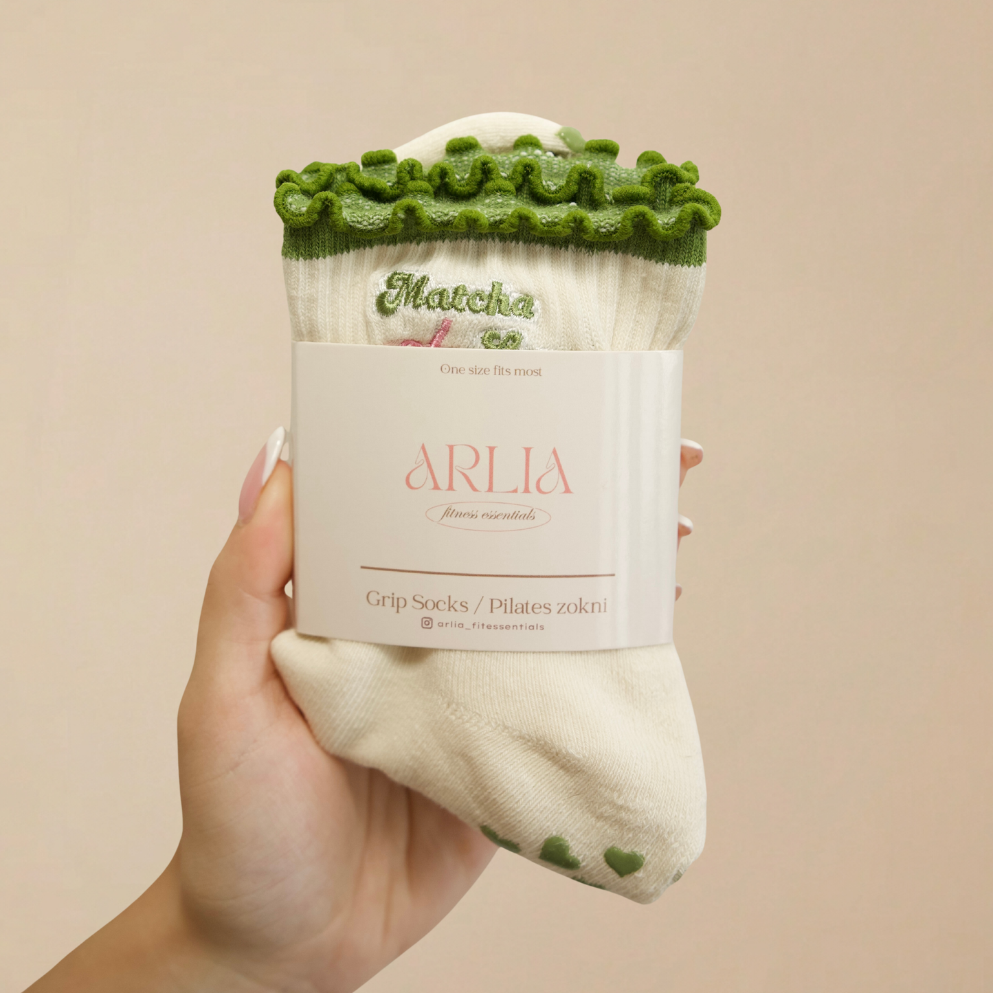 Arlia „Matcha Lover” Tapadós Zokni 🍵 