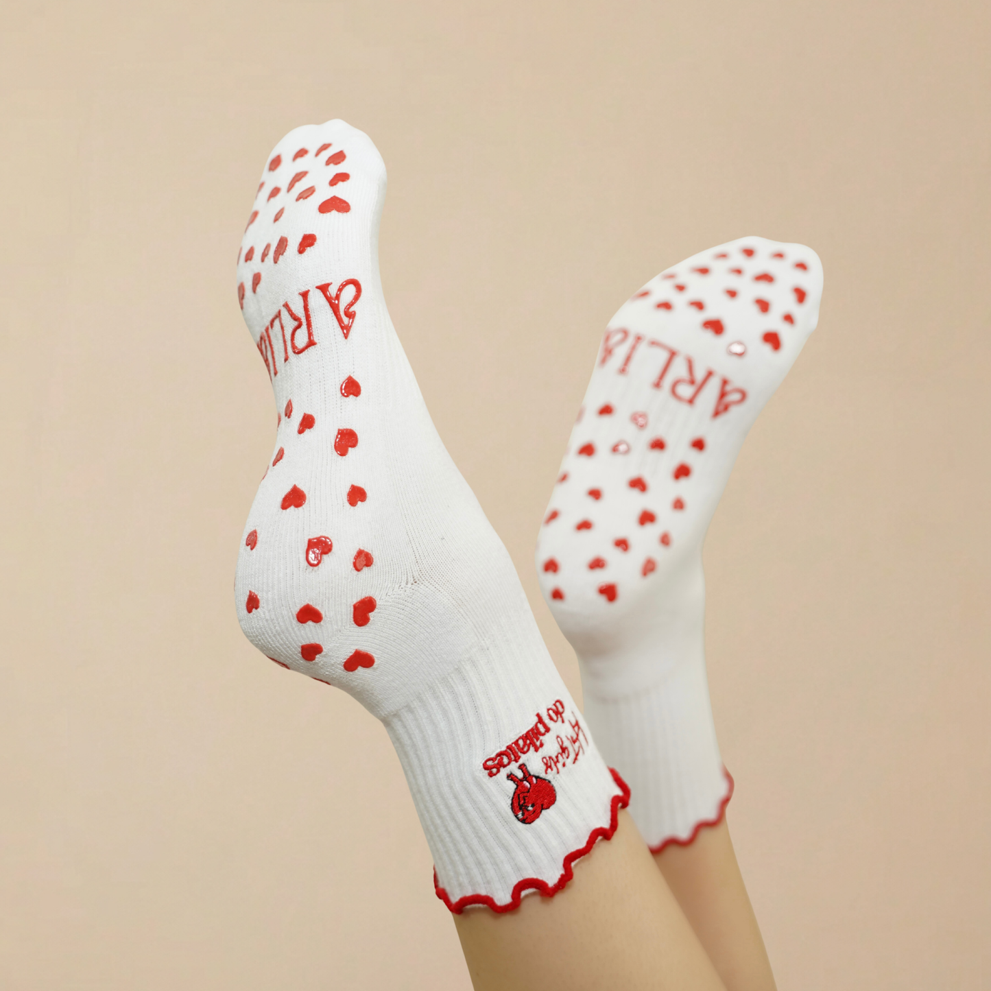 Arlia „Hot Girls Do Pilates” Tapadós Zokni 🔥