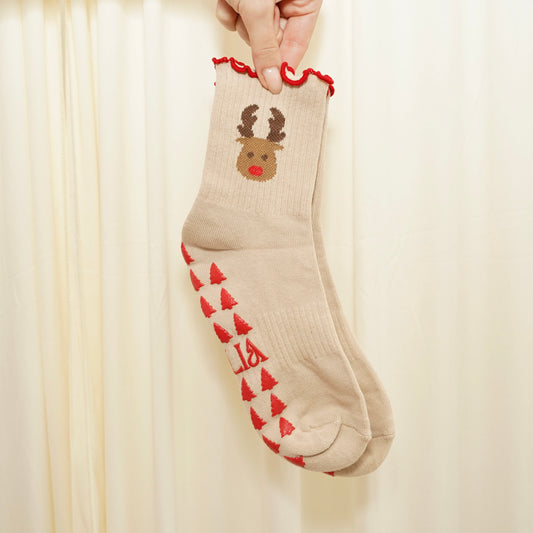 Rénszarvas Pilates Zokni